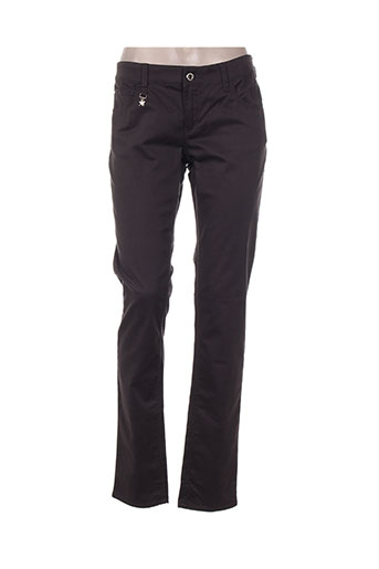 armani pantalons femme de couleur marron