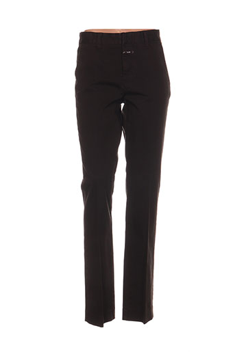 closed pantalons femme de couleur marron