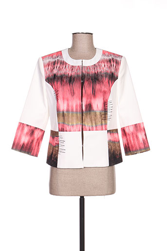 pause cafe vestes femme de couleur blanc
