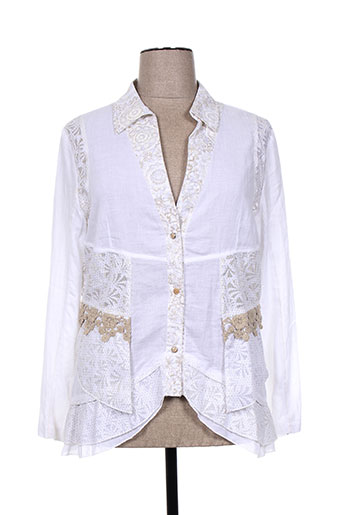 epicea gilets femme de couleur blanc