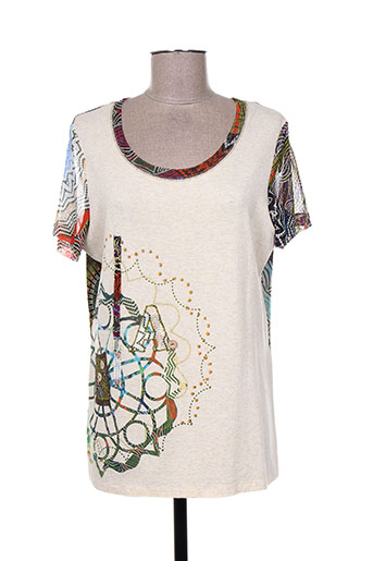 pause cafe t-shirts femme de couleur beige