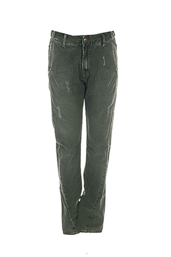 used jeans pantalons femme de couleur vert