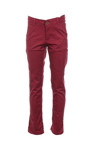 tiffosi pantalons garçon de couleur rouge