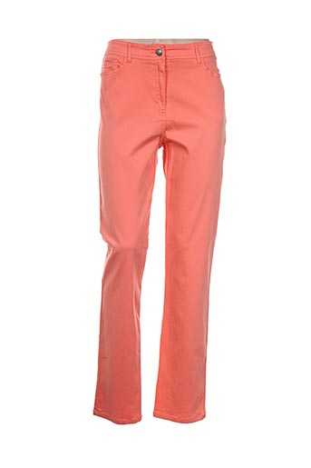 pause cafe pantalons femme de couleur orange