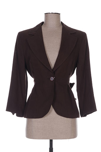 maxmara vestes femme de couleur marron