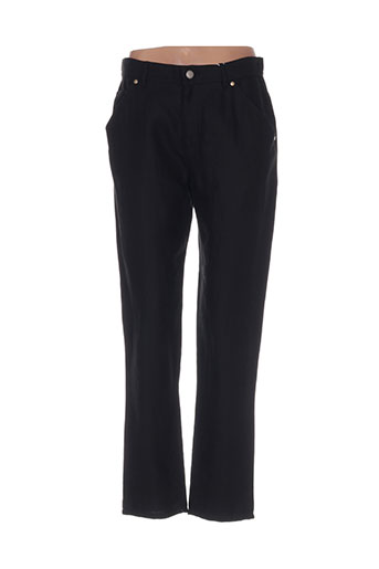 maxmara pantalons femme de couleur noir