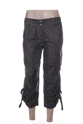 l33 pantacourts femme de couleur gris