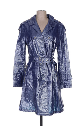 et dieu crea la femme manteaux femme de couleur bleu