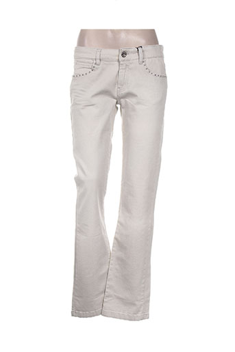ikks jeans femme de couleur beige