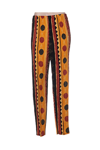 canat pantalons femme de couleur jaune