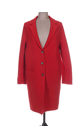 set manteaux femme de couleur rouge