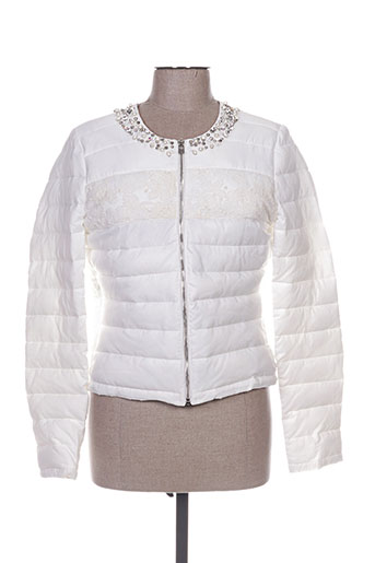 fracomina manteaux femme de couleur blanc