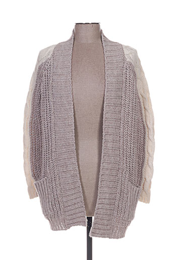 fracomina gilets femme de couleur gris