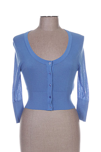 fracomina gilets femme de couleur bleu