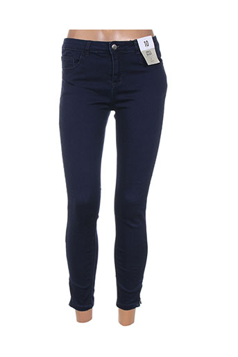 denim co jeans femme de couleur bleu