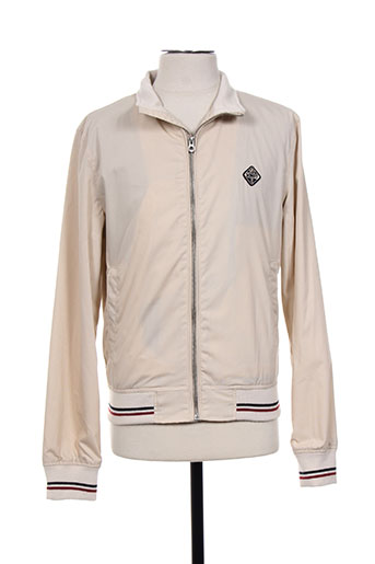 schott vestes homme de couleur beige