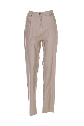 griffon pantalons femme de couleur beige