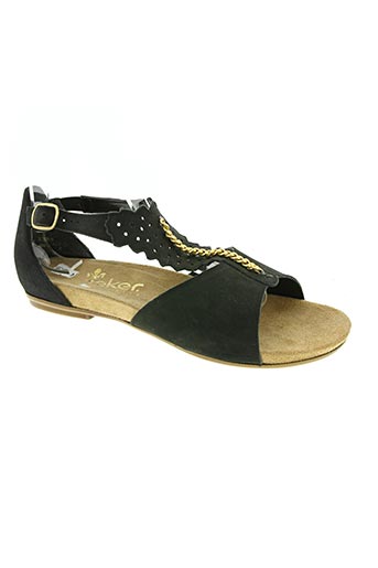 rieker chaussures femme de couleur noir