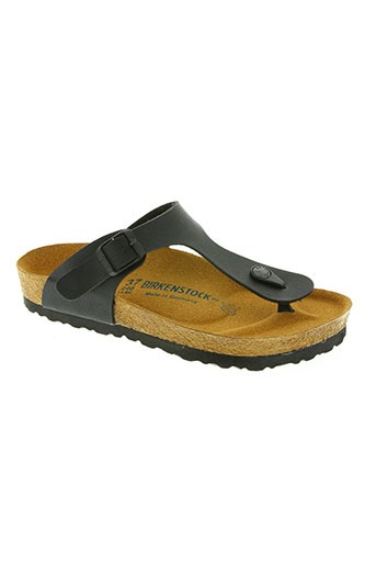 birkenstock chaussures femme de couleur noir