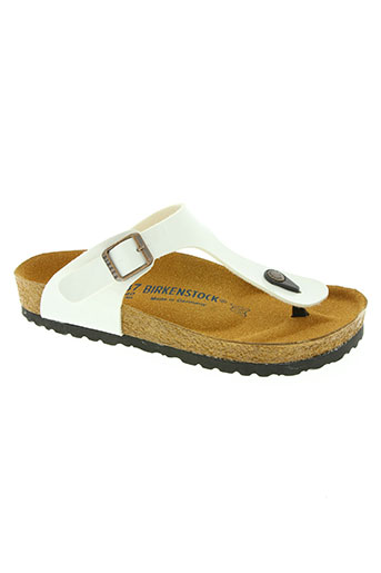 birkenstock chaussures femme de couleur blanc