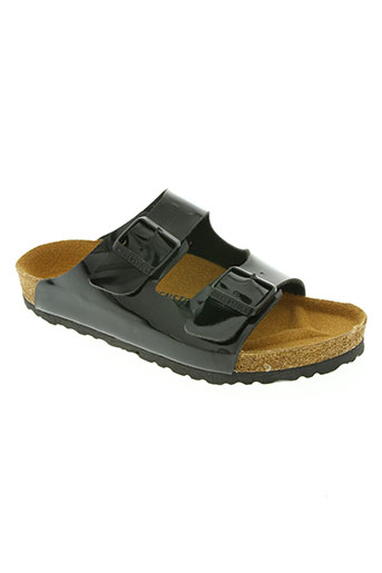 birkenstock chaussures femme de couleur noir