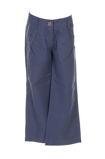 jean bourget pantalons fille de couleur bleu