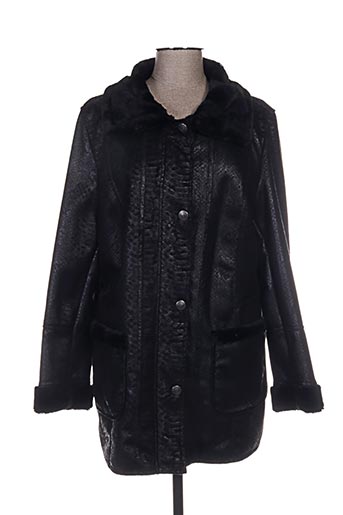 lebek manteaux femme de couleur noir