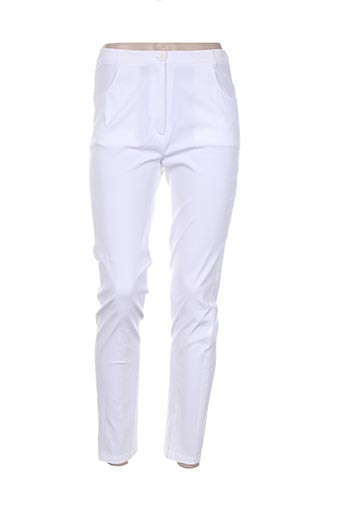 griffon pantalons femme de couleur blanc