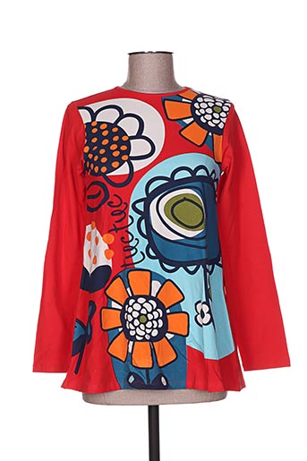 tuc tuc t-shirts fille de couleur rouge