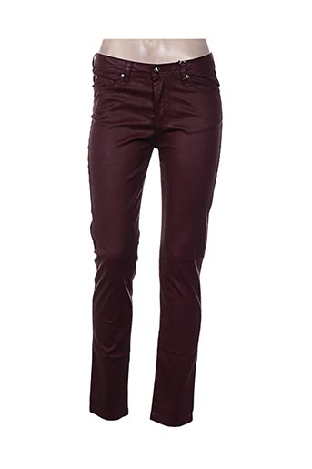 votre nom pantalons femme de couleur rouge