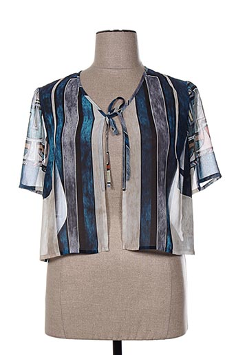 jean delfin vestes femme de couleur bleu