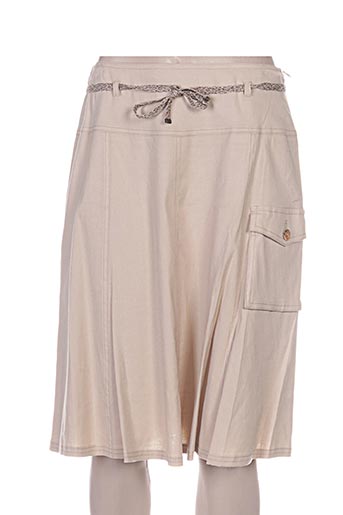 pauporté jupes femme de couleur beige