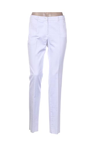 pauporté pantalons femme de couleur blanc