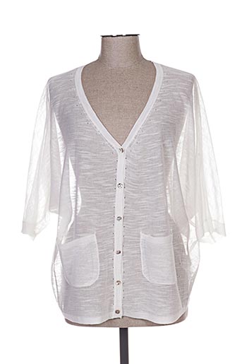 rose pomme gilets femme de couleur blanc