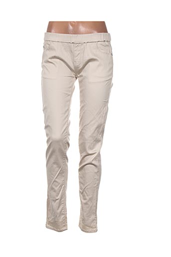 bs jeans pantalons femme de couleur beige