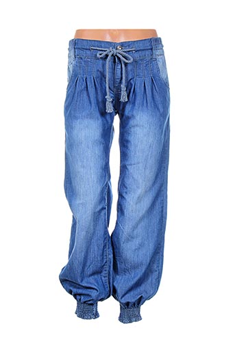 bs jeans pantalons femme de couleur bleu
