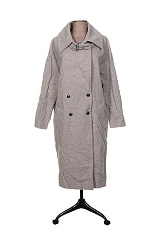 cop copine manteaux femme de couleur gris