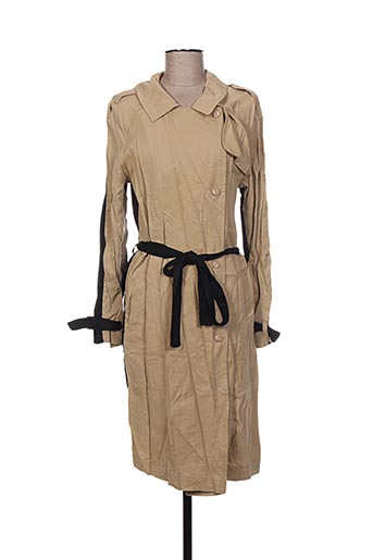 cop copine manteaux femme de couleur beige