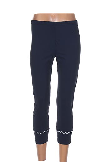 guy dubouis pantalons femme de couleur bleu