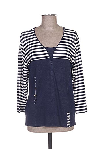 guy dubouis t-shirts femme de couleur bleu