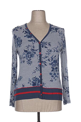 meri EFFI_CHAR_1 esca gilets femme de couleur bleu