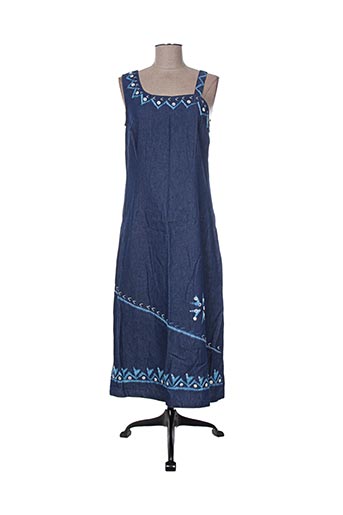jac jac robes femme de couleur bleu