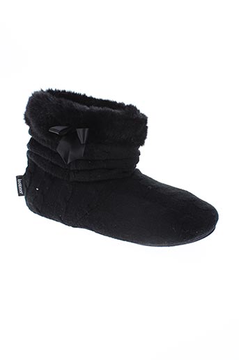 isotoner chaussures femme de couleur noir