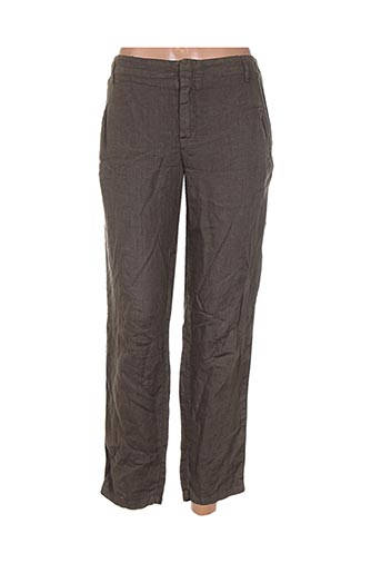 ikks pantalons femme de couleur vert