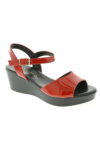 d'chicas chaussures femme de couleur rouge