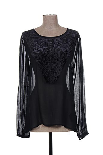 nü chemises femme de couleur noir