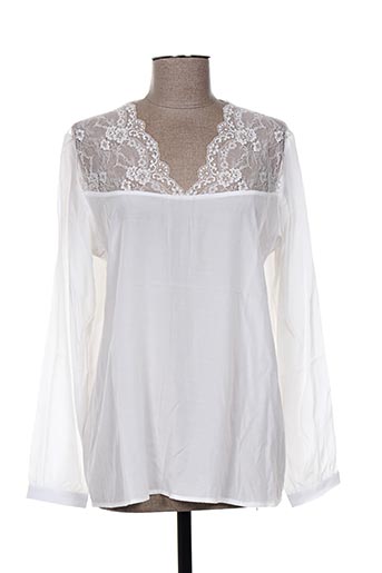 nü chemises femme de couleur blanc