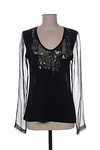 nü chemises femme de couleur noir