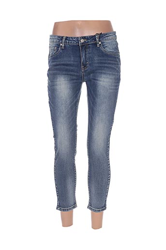 chattawak jeans femme de couleur bleu