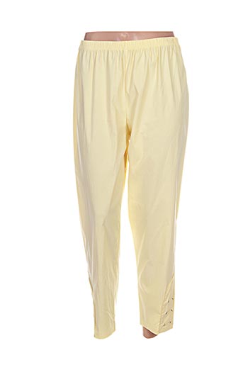 kakie pantacourts femme de couleur jaune